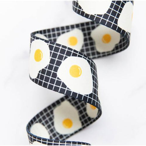 Webbing 1.5" Fried Eggs in Black -- Stitch Supply Co.