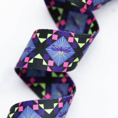 Webbing 1.5" Dragonfly Pixels -- Stitch Supply Co.
