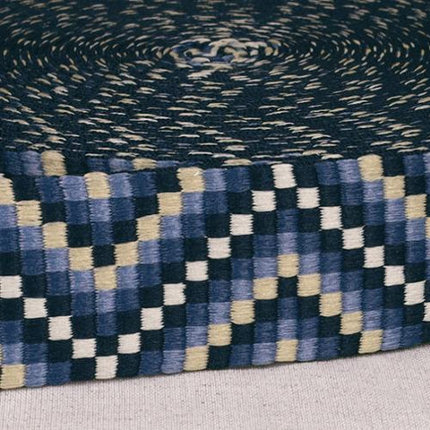 1 1/2" Webbing Geometric Blues