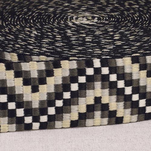 1 1/2" Webbing Geometric Blacks