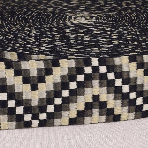 1 1/2" Webbing Geometric Blacks