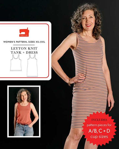 Leyton Knit Tank + Dress Pattern  -- Liesl & Co