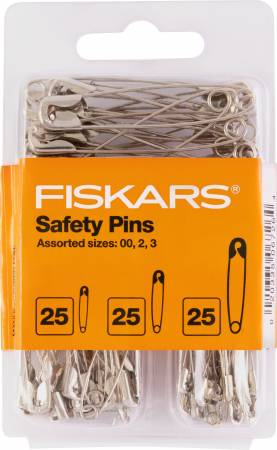 Assorted Safety Pins 75pc  -- Fiskars