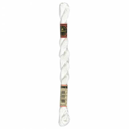 Pearl Cotton Thread sz3 16yd 115-3-B5200 Snow White