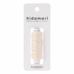 Pearl White #20 -- Cosmo Hidamari Sashiko Solid Thread 30 Meters