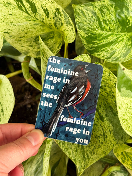 The Feminine Rage In Me: Feminist Sticker