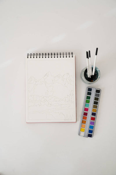 National Parks Watercoloring Book