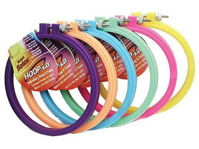 Susan Bates Embroidery Plastic Hoop Asst Color
