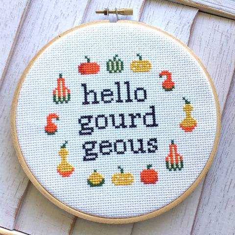 Hello Gourd-geous Stitch Kit
