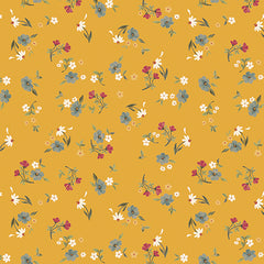 Heirloom Floral Yellow -- Heirloom Garden By FOX AND FABLES -- Benartex Fabrics