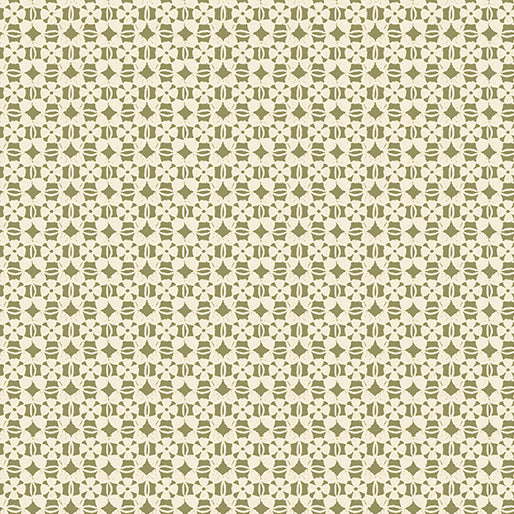 Soft Lace Moss/Natural -- Heirloom Garden By FOX AND FABLES -- Benartex Fabrics
