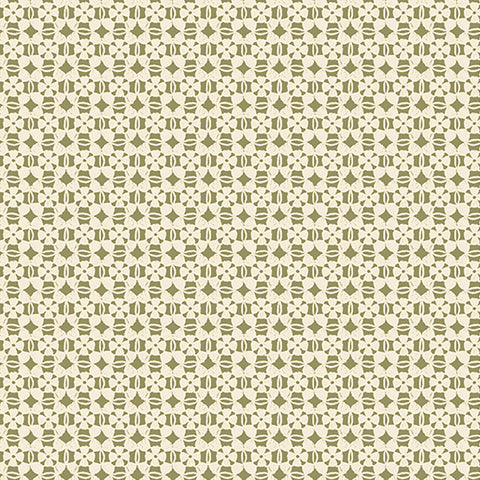Soft Lace Moss/Natural -- Heirloom Garden By FOX AND FABLES -- Benartex Fabrics