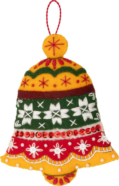 Bucilla® Santa’s Nordic Ornaments Felt Kit