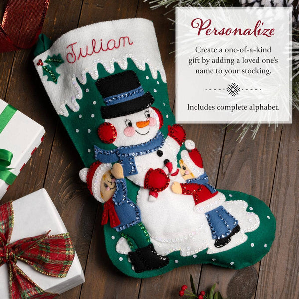 Bucilla® Seasonal Felt Stocking Kit - Wintertime Buddies