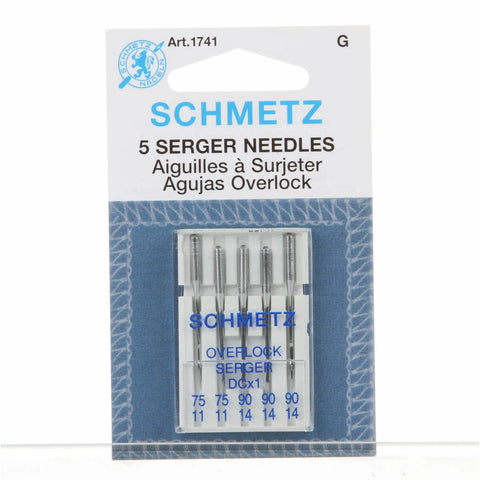 Schmetz Overlock / Serger DC-1 Machine Needle Sizes 11/75 & 14/90