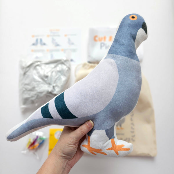 DIY Pigeon Sewing Kit, Beginner Bird Plush Craft Kit