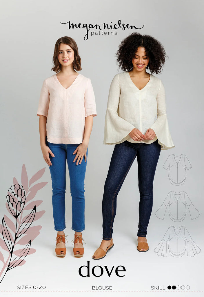 Dove Blouse SEWING PATTERN by Megan Nielsen