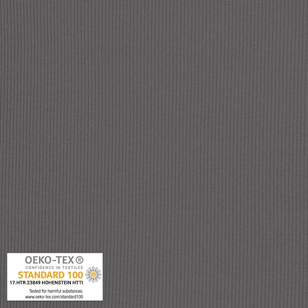 AVALANA - Rib 2x2 Anthracite --- Stof A/S Fabrics