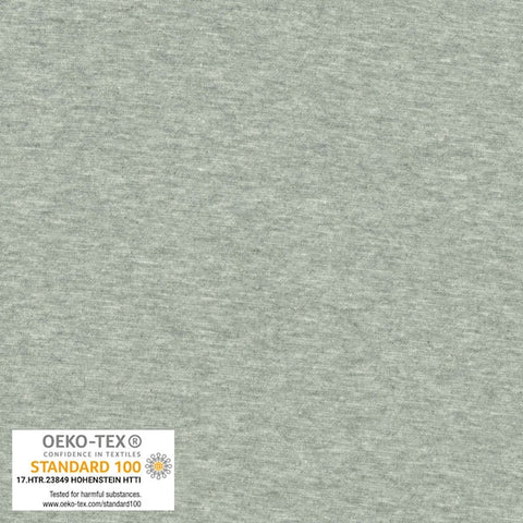AVALANA Rib Knit 1x1 -- Melange Grey --- Stof A/S Fabrics