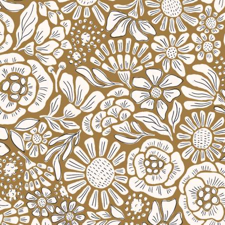 Gold/White Rita Organic Cotton -- Grassroots by Amy MacCready --- Cloud 9