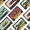 Mixed Tapes Organic Cotton Canvas --- Canvas Collective Organic by Ophelia Pang Collection -- Cloud 9