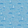 Regatta Day in Blue --- Nice Nice by Emily Taylor Collection  -- Cloud 9 Organic Fabrics