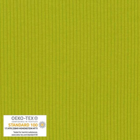 AVALANA Viscose Rib- Solid small Lime --- Stof A/S Fabrics