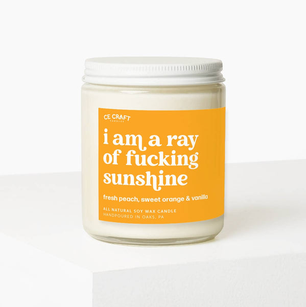I Am A Ray of F*cking Sunshine Candle
