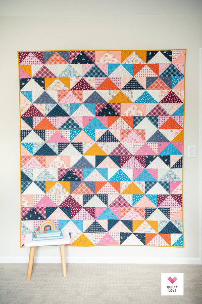 Patchwork Flying Geese PAPER Quilt Pattern