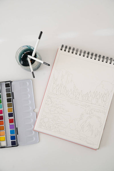 National Parks Watercoloring Book