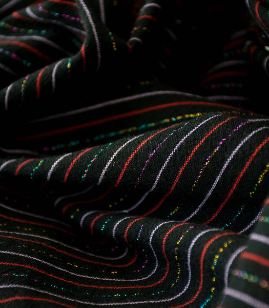 Shiny Striped Fabric - Rainbow