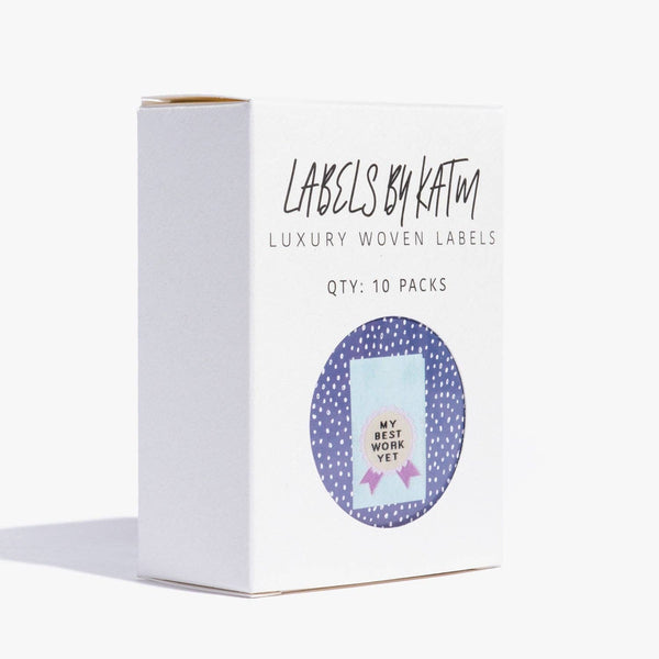 My Best Work Yet Woven Sewing Labels | Kylie + The Machine
