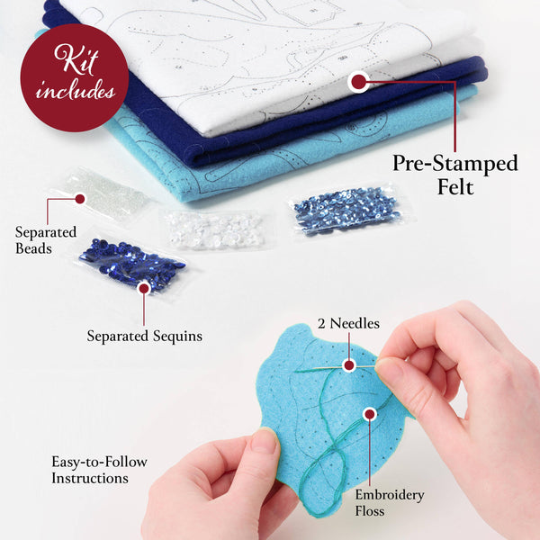 Bucilla ® Seasonal Felt Ornaments Kit - Under the Sea