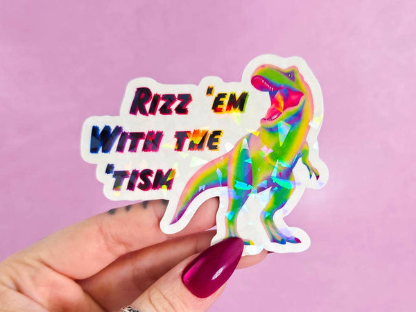 Rizz 'em with the 'tism, Autism Awareness Sticker