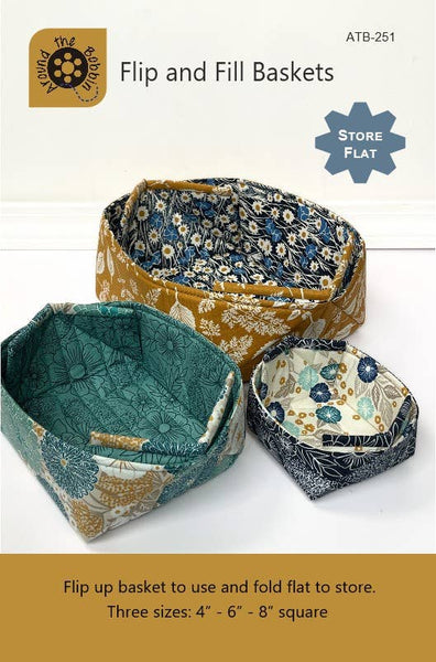 Flip and Fill Baskets | Sewing Pattern
