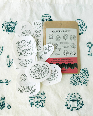 Garden Party Stick and Stitch Patterns