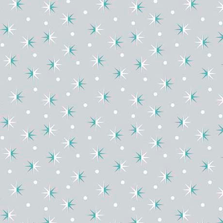 STARS in GRAY -- 12 DAYS OF CHRISTMAS by Julie Lynch -- QT Fabrics