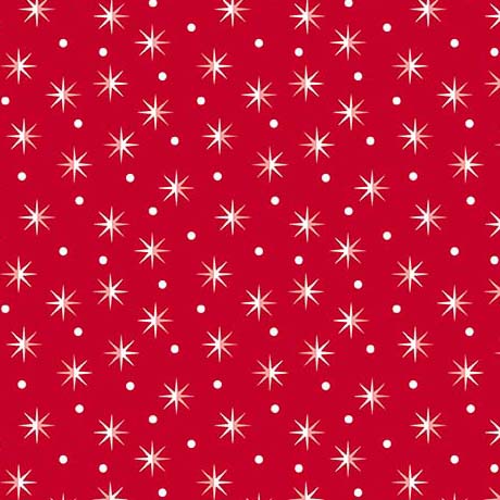 STARS in RED -- 12 DAYS OF CHRISTMAS by Julie Lynch -- QT Fabrics