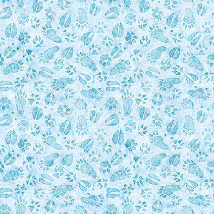 ANIMAL TRACKS-lt blue MID ATLANTIC SHOP HOP 2026 -- All Mid-Atlantic Shop Hop Exclusive Fabric -- QT Fabrics (PREORDER)