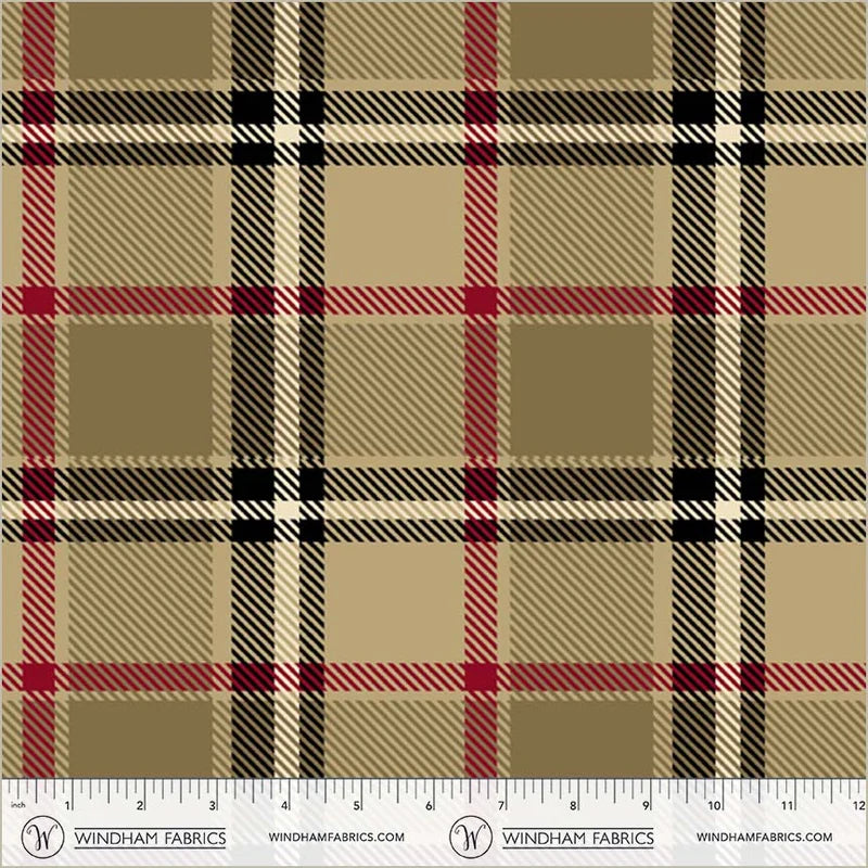 London Plaid in Camel Winterfleece