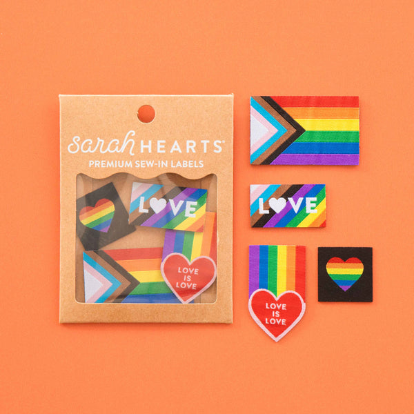 Pride Rainbow Iron-on Label Multipack