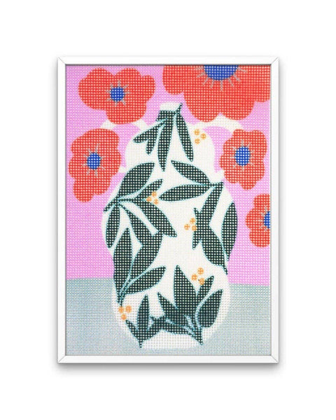 Poppy Pot Needlepoint Kit