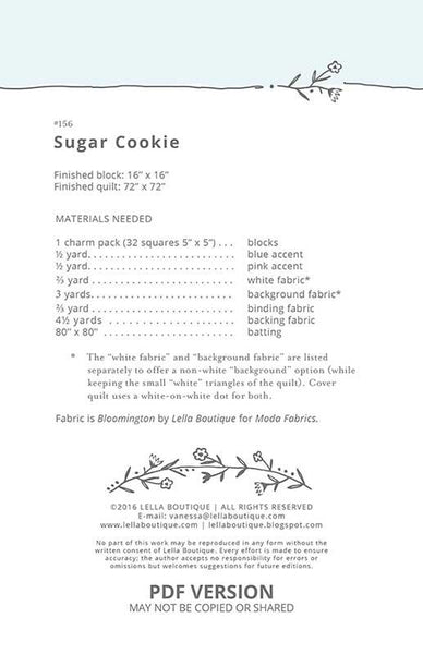 Sugar Cookie Quilt Pattern -- Lella Boutique