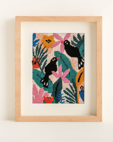 Colorful Jungle Needlepoint Kit