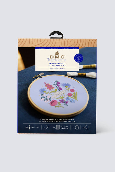 DMC Designer Embroidery Kit - English Garden