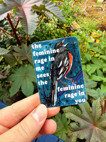 The Feminine Rage In Me: Feminist Sticker