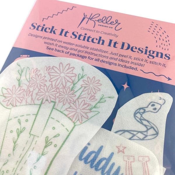 Stick It Stitch It Water Soluble Embroidery Patterns-Disco Cowgirl