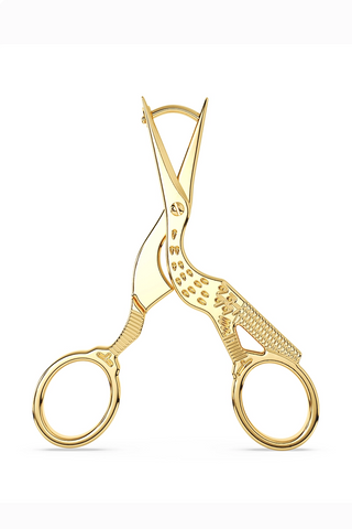 Stork Scissor Earrings in Gold