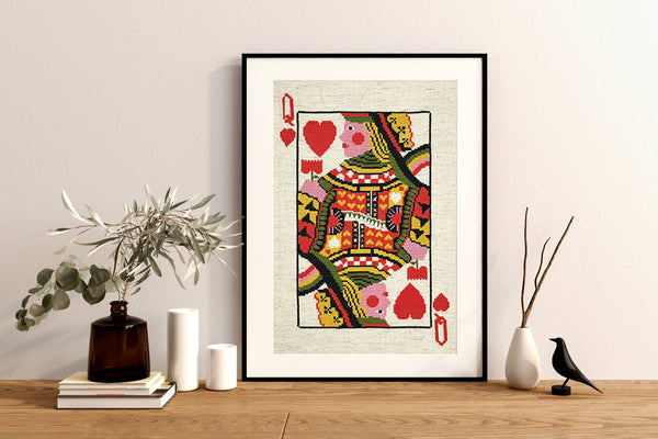 Queen of Hearts Cross Stitch Kit 