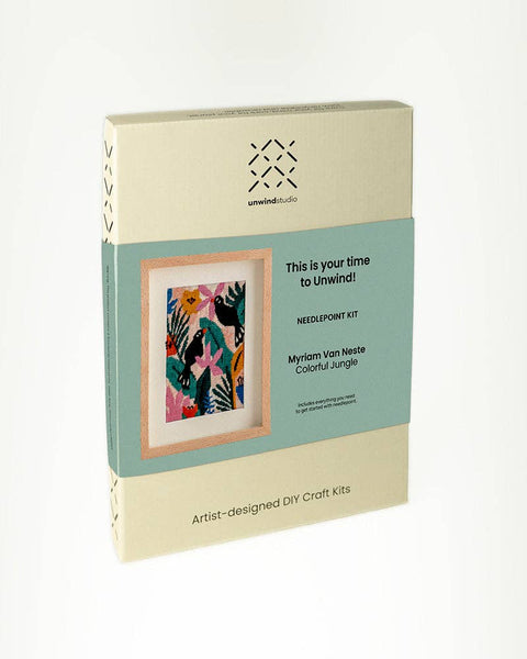 Colorful Jungle Needlepoint Kit